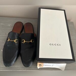 Gucci Women Princetown Leather Mules 42